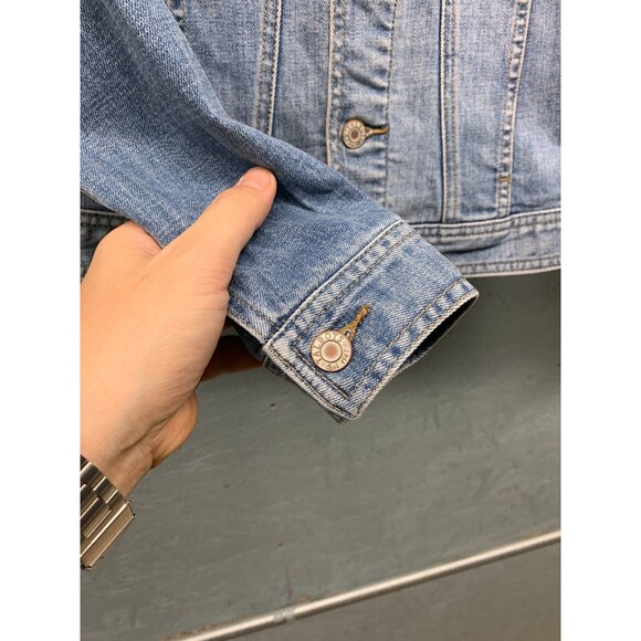 Talbots Jacket Women’s Blue Denim Jean Stretch Cotton Blend Classic Casual XS - Picture 4 of 10